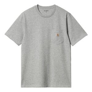 Carhartt WIP Men's Heather Gray Short Sleeve Pocket Tee